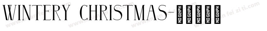 Wintery Christmas字体转换